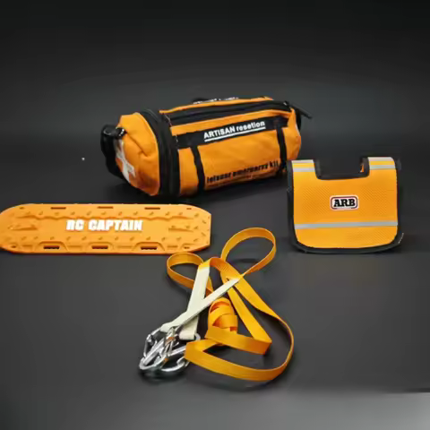 Simulated First Aid Bag Escape Board Decorative Mood Piece for 1/10 1/8 RC Crawler Car Traxxas TRX4 