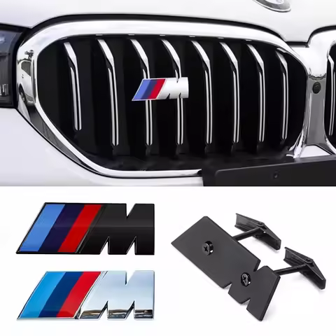 3D M Emblem Car Front Grille Badge Accessories For M E46 E90 E60 F10 G20 F30 F20 G15 G30 X1 X2 X3 X4