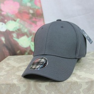 FULL CAP Baseball Cap Plain Cap Solid Color Peaked Cap Black / Grey Cap