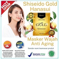 Hanasui SHISEIDO GOLD PEEL OFF MASK ANTI AGING Facial MASK Brightens &amp; Controls Oil On Facial Skin ORIGINAL Bpom100%