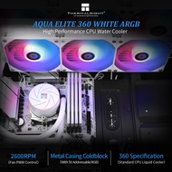 Thermalright AQUA ELITE 360 ARGB BLACK&WHITE AIO CPU LIQUID COOLER AE360 ARGB BLACK&WHITE Equipped w