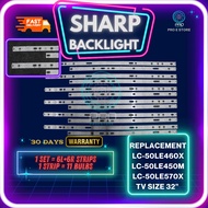 SHARP 50 INCH LED TV BACKLIGHT LC-50LE460X / LC-50LE570X ( LAMPU TV ) 50LE460X 50LE450M 50LE570X 50L