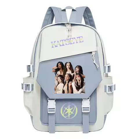 Kpop Katseye Backpack Women Multifunctional Large Capacity School Bags Teenager Students Bagpack Fas