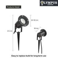 LED Replaceable Bulb Garden Spike Light Outdoor Waterproof Spike Lamp Yard Light 5W 7W