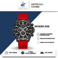 Beverly Hills Polo Club BHPC Jam Tangan Lelaki Men's Rubber Quartz Watch BP3628Y