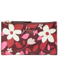 Kate Spade Jackson Forest Floral Small Slim Bifold Wallet in Pink Multi