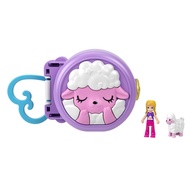 Polly Pocket Pajama Party 2 Pack Bundle Sheep And Puppy Sleepover Compact Playsets Each With Micro D