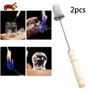 [lahomia] 2Pcs Cupping Torch Vacuum Cupping Stainless Steel Cupping Stick Cupping Ignition