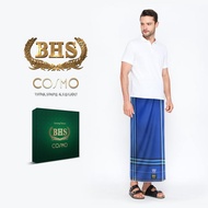 Sarung BHS Cosmo Original Motif CWP Polos Warna TERBARU Garis Hitam Kain Muslim mahal Sarung Tenun c