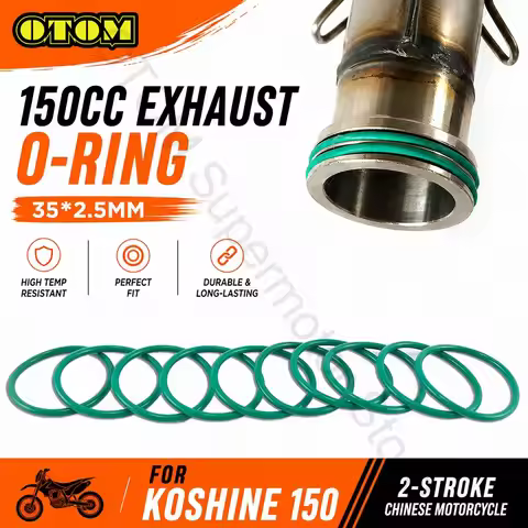 For Koshine 150cc Motorcycle Exhaust O-ring Seal Gasket Fluorine Rubber Sealing 2-stroke Chinese Off