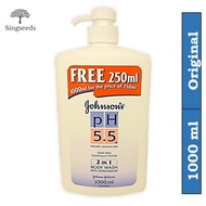 Johnson's Johnson pH 5.5 Soap Free Shower Body Wash with Moisturizers 1000ML