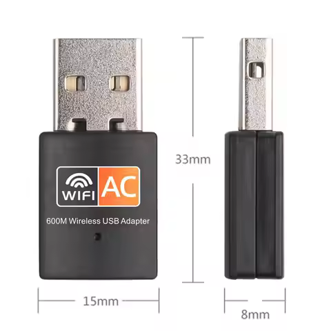 600Mbps Dual-band WiFi Adapter USB Antenna 2.4g 5GHz USB Wifi Adapter Wireless Network Card Adaptado