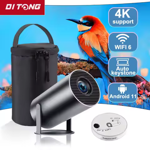 New Ditong Hy300 Plus 4k video projector Android 300ANSI HD 1280*720P Home Cinema Outdoor HY300 pro 