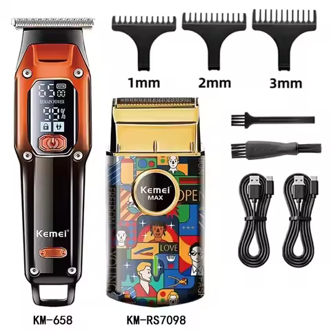 Men's Hair Clipper KM-2296 KM-658 KM-RS7098 Electric Hair Trimmer Machine Professional Hair Cutting 