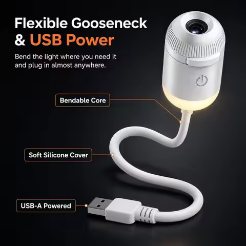 2-in-1 Galaxy Projector Night Light,USB Star Projector for Bedroom with Sliding Projection Films,Min