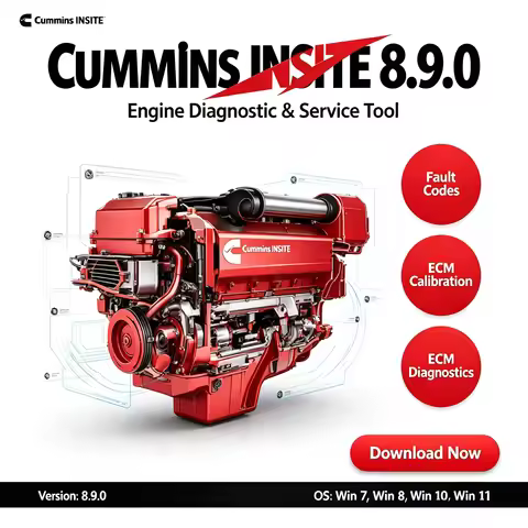 Cummin Insite 8.9 PRO, Engine Diagnostic Software with Keygen, +Free Installation Assistance