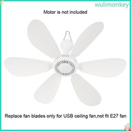 WU 7 09inch Replacement Fan Leaves For USB Ceiling Fan 22mm Connection width