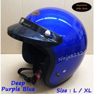 Helmet Magnum M8 100% Original - Deep Purple Blue / Biru ( L 59-60 / XL 61-62) SGV MS88 KHI XDOT BKP