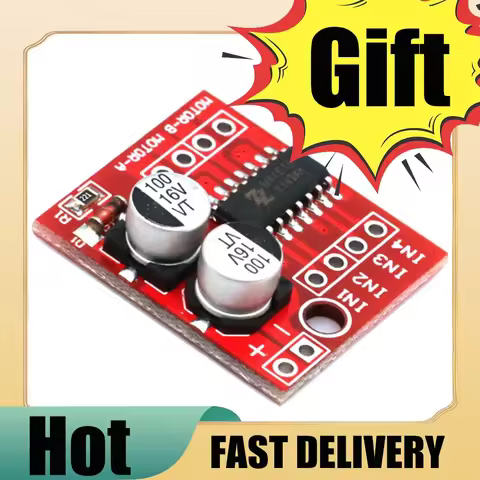 L298N 2-Way DC Motor Driver Module DC 2V-10V 1.5A DC Motor Driver Module Dual H-Bridge Stepper Motor