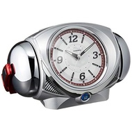 SEIKO CQ141S Clock Ultra RAIDEN Leiden Loud Alarm Quartz Ultraman Silver Metallic