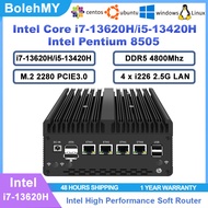 SZBOX H14 Intel Core i7-13620H / i5-13420H / Pentium 8505 DDR5 M.2 2280 PCIE 4xi226 Lan Softer Route