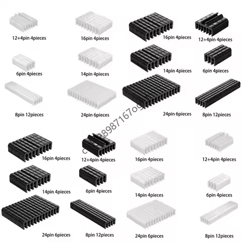 34pcs Wire Combs For 1.8-2.5mm Sleeved Cord Organization Computer Line Manager 634A