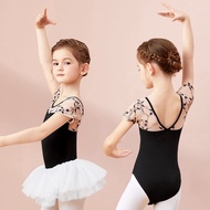 Ballet Leotards Girls Cotton Short Sleeves Dance Leotards Gymnastics Leotard Ballet Dancing Bodysuit