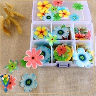 ZHIMUA 100Pcs Dessert Cake Glutinous Wafer Flowers Butterfly Rice Paper Edible