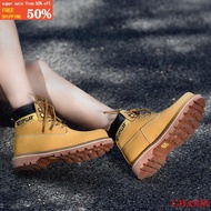 【high quality】-Caterpillar steel toe safety shoes men's plain weave anti-smashing and waterproof wor