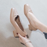 Office Wear Womens Shoes Simple Block Heels Office Casual Wear