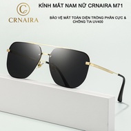 Kính mát nam nữ Crnaira M71 phân cực chống tia UV400 gọng kim loại TR siêu nhẹ cao cấp