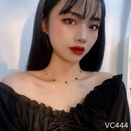 Women's four-leaf flower choker necklace made of stainless titanium VC444