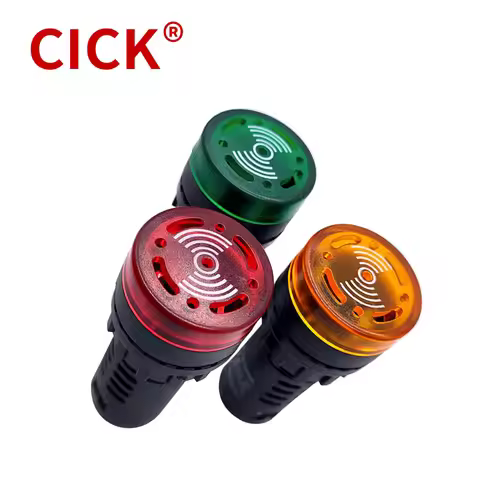 1pcs AD16-22SM Buzzer Intermittent Sound LED Light Flashing Indicator AC/DC Alarm 12V 24V 110V 220V 