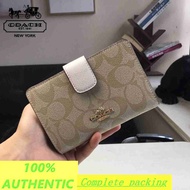 100% short wallet coach women in stock with receipt 53562 87936 33034 39127 3375 3452 3773 3453 from korea style