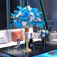 Hotel Dining Table Flower Decoration Flower Bar KTV Feather Decoration Table Birthday Decoration Tab