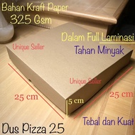 MINIMAL Pizza Box 25x25x5 Kraft 325 Gsm Box Box Hampers Box 25x25x5 Brown Box Box Box 25 x 25 x 5 Bo