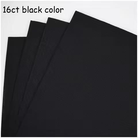 Top Quality 16ST 16CT Black Color Embroidery Fabric Cross Stitch Canvas Aida Cloth