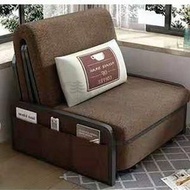 Syllere - 包送貨 -日式布藝梳化牀 可折疊客廳雙人沙發 單人沙發床 坐臥兩用多功能可拆洗 平行進口貨品 03 A尺吋：W83CM*D87CM*H38CM（無儲物） 不包括安裝