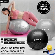 Art X29R FITS Gymnastic Pilates Yoga Ball Half Massage Point Gym Ball
