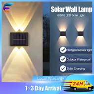 2PCS LED Solar Wall Light Outdoor Waterproof Solar Light For Garden Street Decoration Lighting Wall 