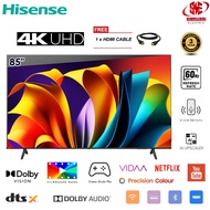 [Free Shipping] Hisense 85" 4K UHD TV A6N Series With Youtube And Netflix 85A6100N