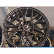 (1pc)Sport rim kereta JS687 16"x7jj 10H100-114.3 ET35MBK