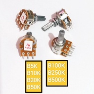 STEREO POTENSIO 10K 20K 50K 100K A-PLUS / POTENSIOMETER B10K B20K B50K B100K APLUS