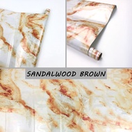 wallpaper marble meja lemari dapur 60x100cm dapur - sandalwood