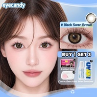 【BUY 1 GET 3】Eyecandy 14.5mm Contact Lens eye With Solution Brown Lens Contact eye Korea Natural