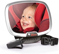 Diono Easy View Plus Baby Car Mirror with Light, Safety Car Seat Mirror for Rear facing Infant with 