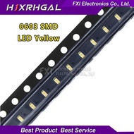 100pcs Yellow 0603 SMD LED light new original