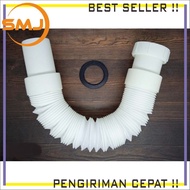 Lupex Pull-Out Sink Drain Hose 35cm to 80 cm 1 1/2 inch