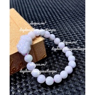 Pink marble Pixiu bracelet ng0c type A size 8mm