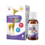 Aquadreim K2+D3 oral solution (10ml bottle) Supplements Vitamin D3 and K2 to increase calcium absorp